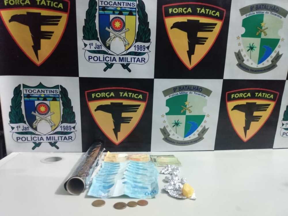 Dupla suspeita de tráfico de drogas é presa pela Polícia Militar em Esperantina