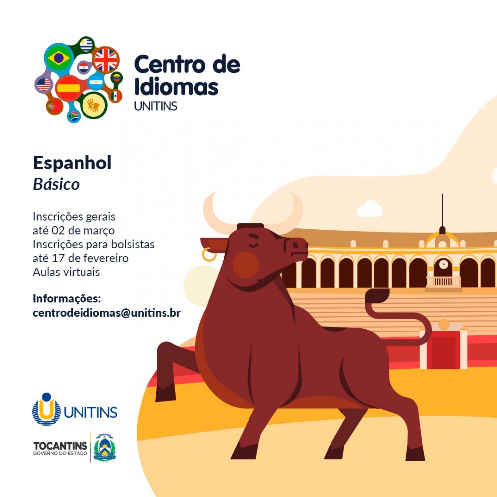 Unitins lança edital com 320 vagas para Centro de Idiomas e oportunidade de bolsas para alunos