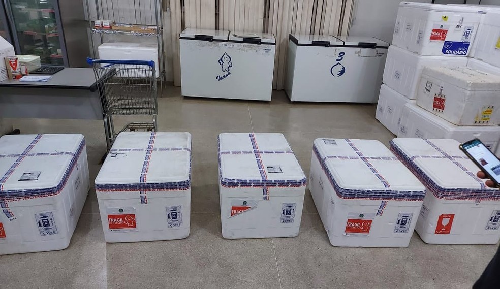 Tocantins recebe 52 mil doses de vacinas contra o coronavírus