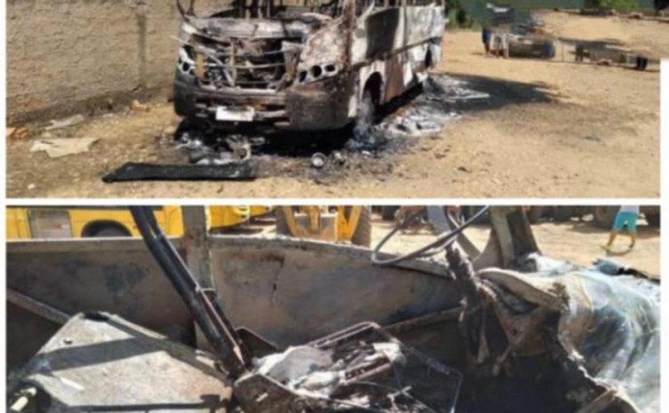 Dois suspeitos de atearem fogo em um ônibus da prefeitura de Lajeado são presos pela Polícia Civil do Tocantins