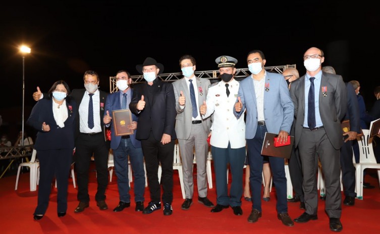 Secretário da Segurança Pública do Tocantins é homenageado pelo Corpo de Bombeiro Militar do Tocantins e recebe a mais alta honraria da corporação