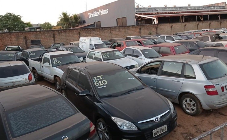 DETRAN/TO promove leilão de 629 veículos na modalidade online em Palmas