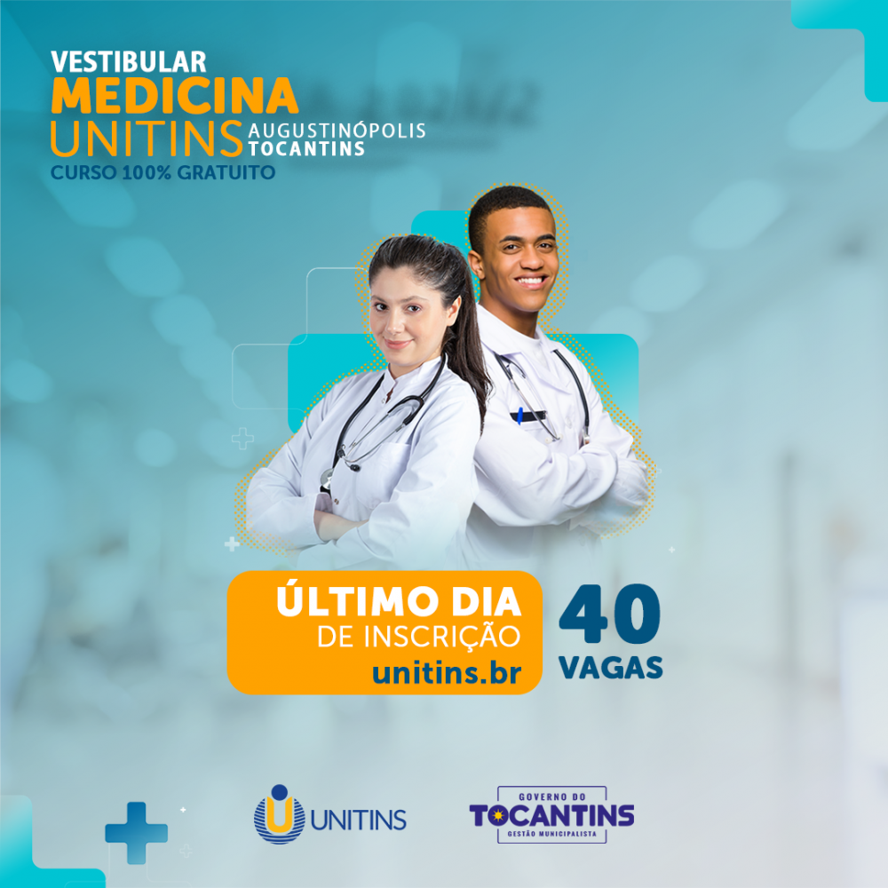 Último dia de inscrições para o Vestibular de Medicina da Unitins