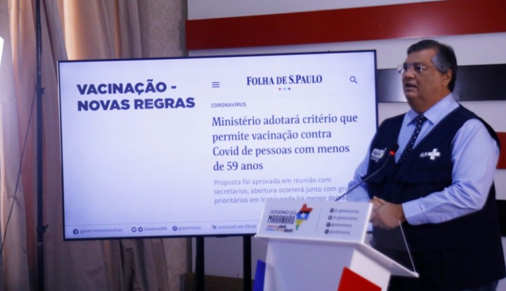 Governador Flávio Dino anuncia mais vacinas e reafirma: cepa indiana não está no Maranhão