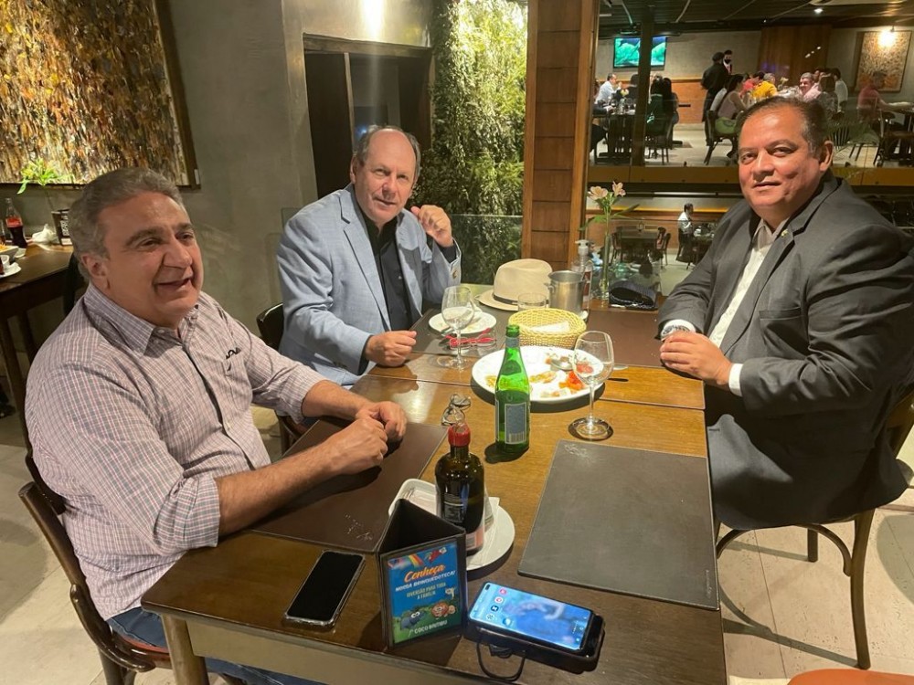 Laurez, Dimas e Gomes se reúnem em Brasília para discutir um projeto conjunto para o Tocantins