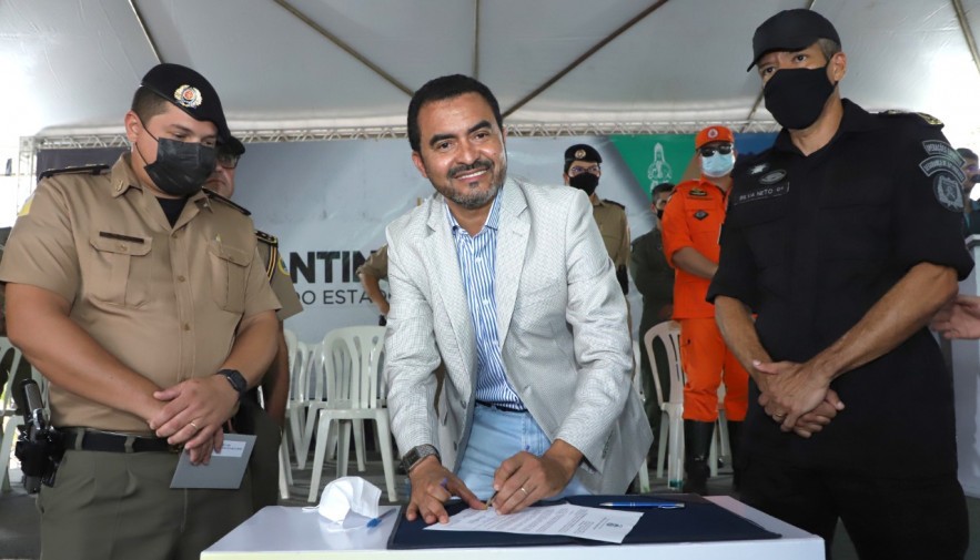 Governador Wanderlei Barbosa inaugura sede da unidade aérea da Polícia Militar e reestrutura grupamento