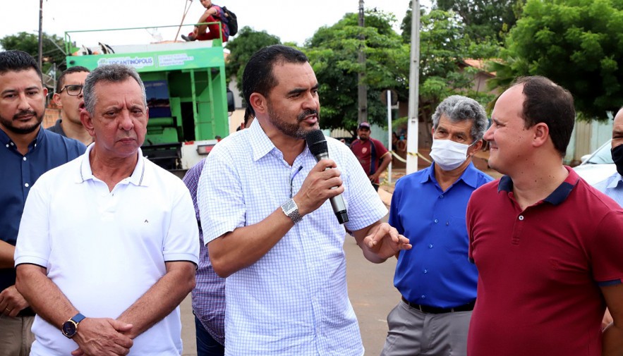 No Bico do Papagaio, governador Wanderlei Barbosa assina ordens de serviços para revitalizar vias urbanas de três municípios