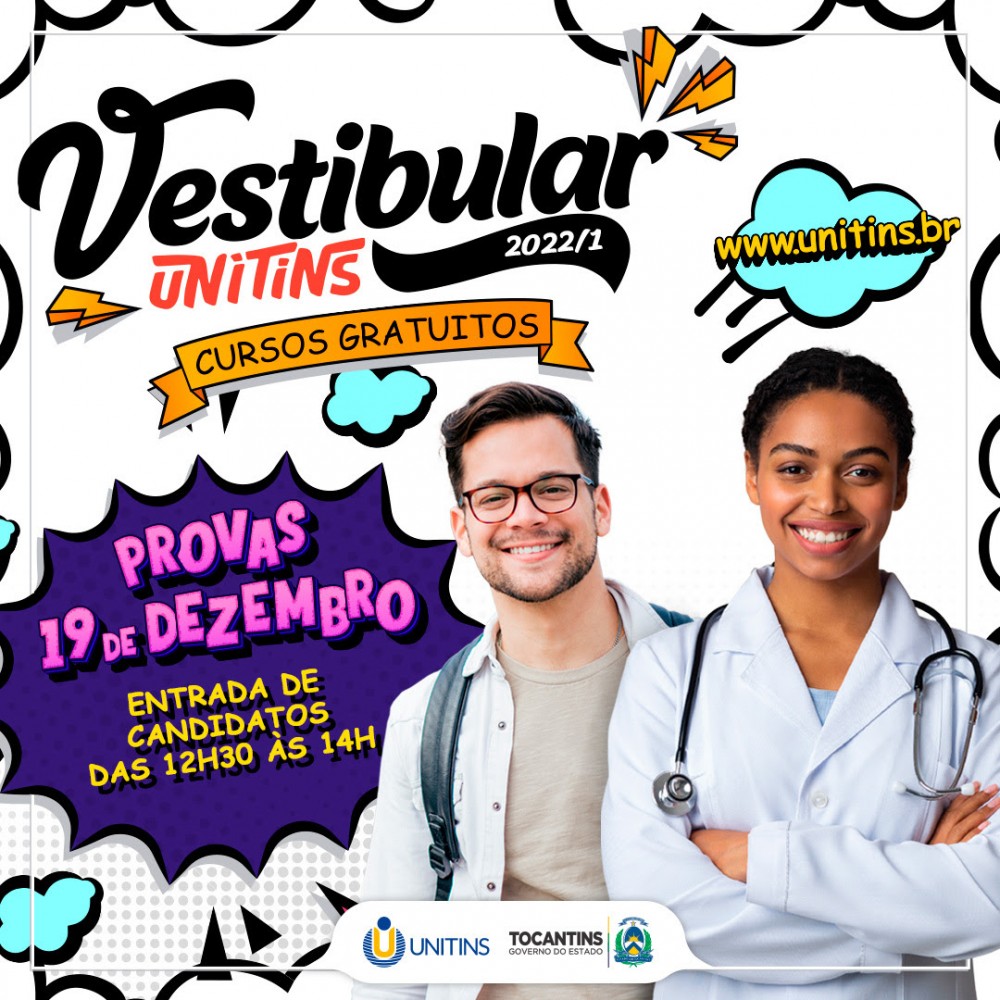 Provas do Vestibular da Unitins serão aplicadas neste domingo, 19