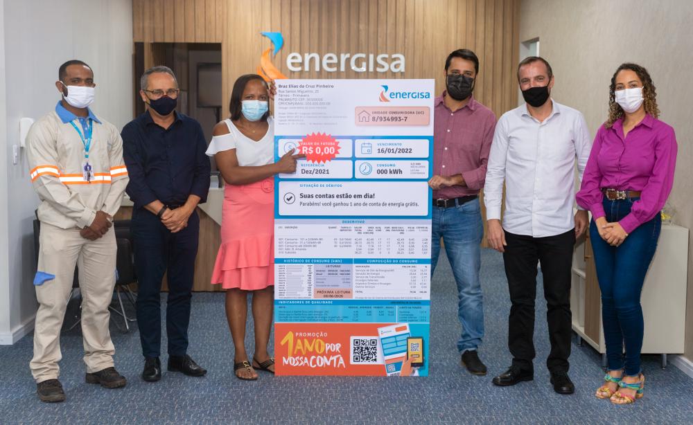 Moradora de Palmas é contemplada com um ano de conta de energia grátis