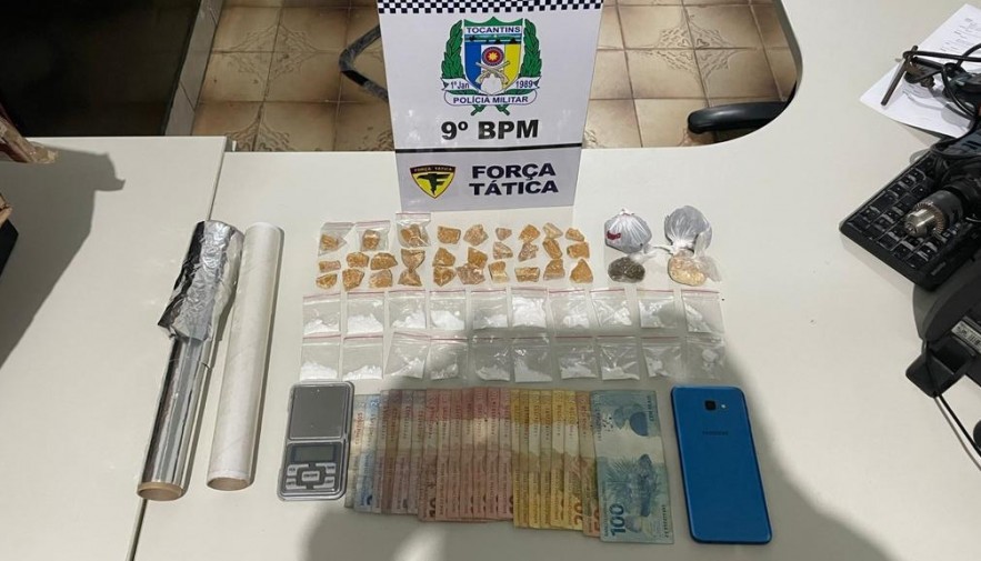 Em Axixá, PM prende casal acusado de envolvimento com o tráfico de drogas