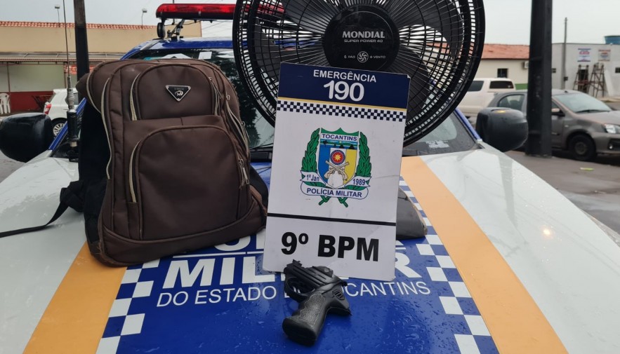 Homem é preso pela PM em Araguatins, depois de roubar residência de idoso utilizando simulacro de arma de fogo