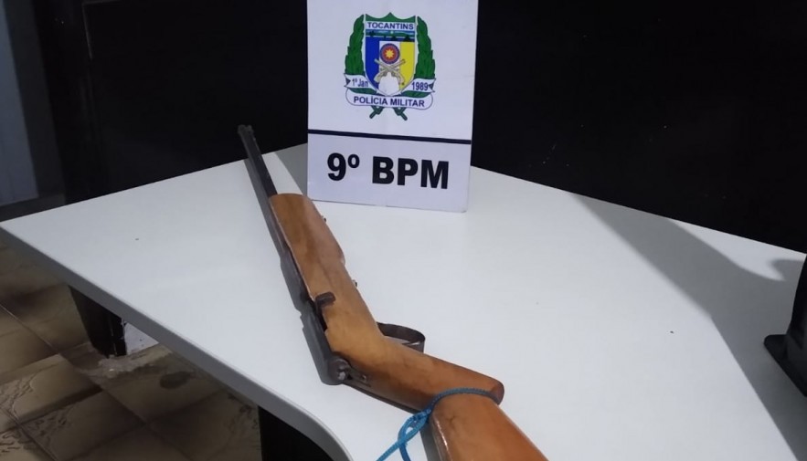 Em Araguatins, Polícia Militar prende homem por porte irregular de arma de fogo