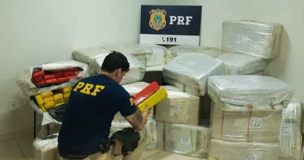 PRF apreende mais de meia tonelada de maconha em Tocantins