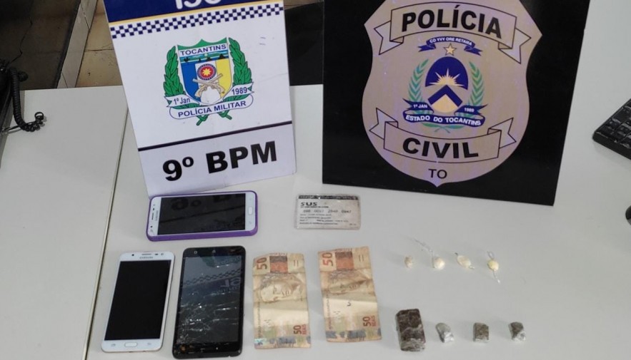 Polícia Militar e Civil prendem mulher suspeita de envolvimento com o tráfico de drogas em Araguatins