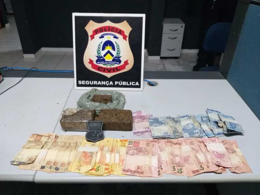 Polícia Civil apreende tarficante e 1kg de maconha em Araguaína