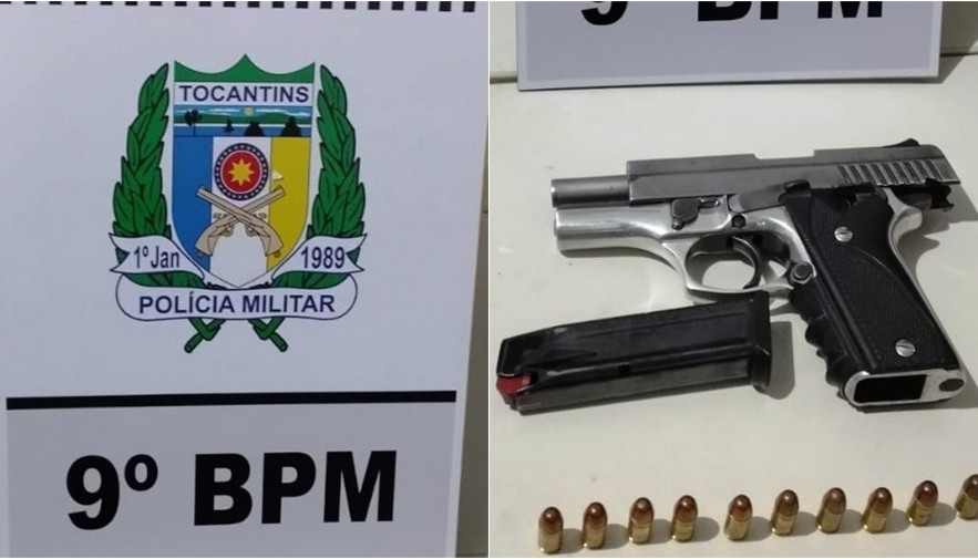 Polícia Militar prende homem por porte ilegal de arma de fogo em Buriti do Tocantins