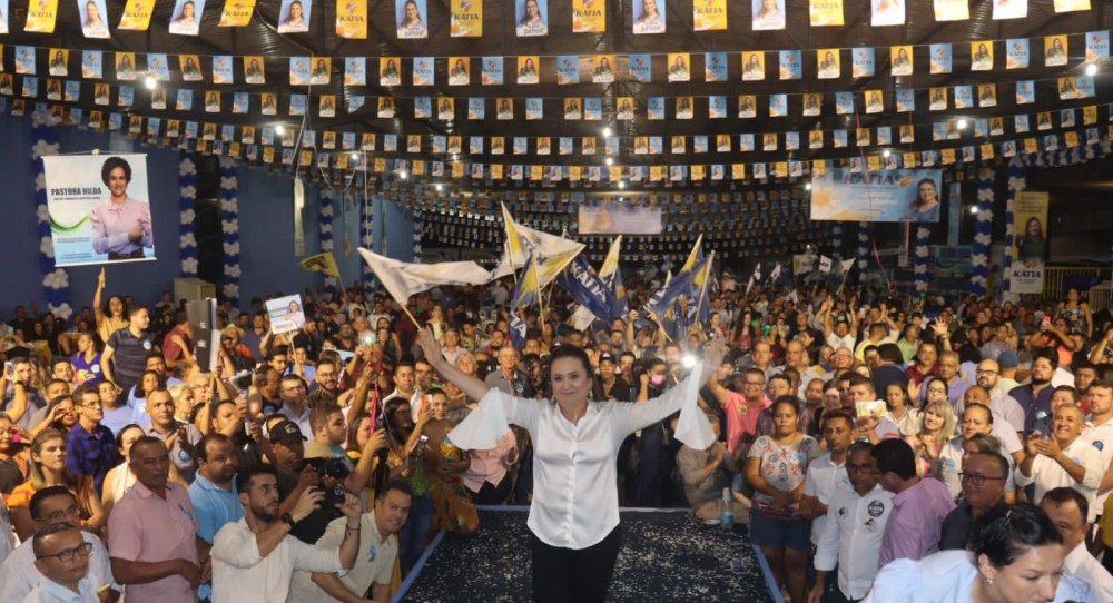 Candidatura de peso: convenção do Progressistas reúne mais de 5 mil pessoas e confirma nome de Kátia ao Senado