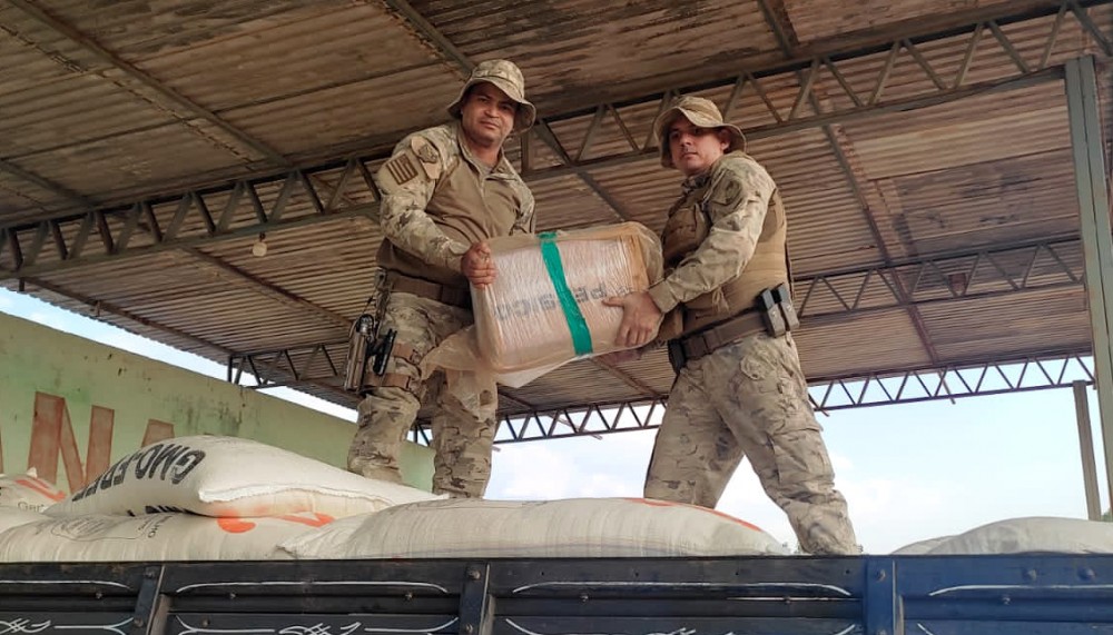 Polícia Militar do Tocantins em ação conjunta apreende 800 kg de maconha na BR-153