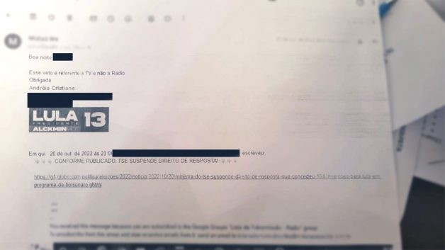 Publicações alegam que uma rádio de Vitória da Conquista, na Bahia, “confirma esquema de fraude” do PT em propagandas eleitorais