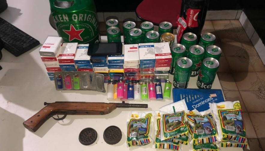 PM detém seis pessoas suspeitas de furto a comércio e posse irregular de arma de fogo em Araguatins