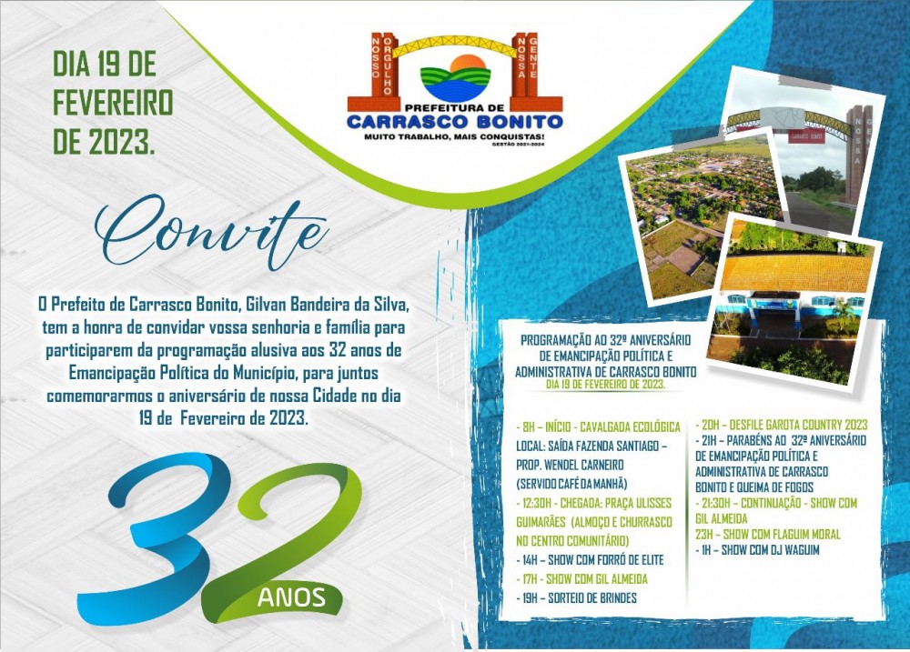 Prefeitura Municipal de Carrasco Bonito realiza tradicional cavalgada em comemoração ao aniversário da cidade