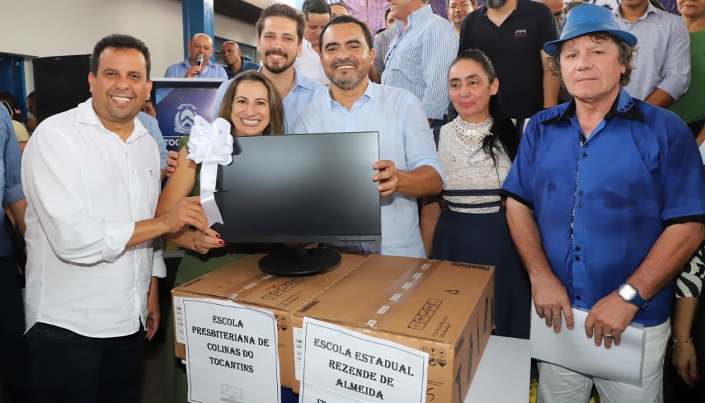 Investimentos na área da educação marcam a agenda do Governador Wanderlei Barbosa em Colinas do Tocantins