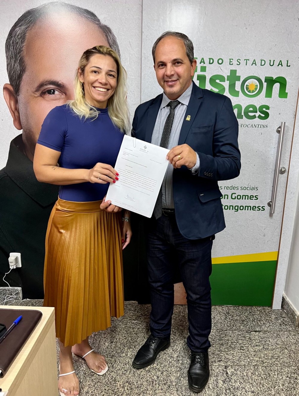 Wiston Gomes recebe demandas do SINDAGRO