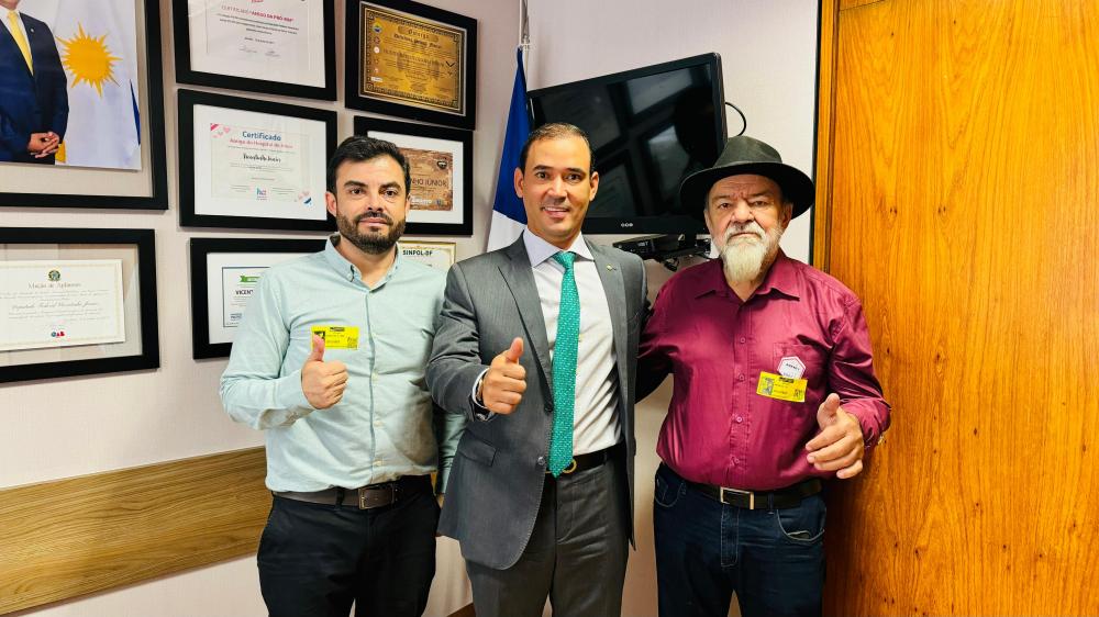 AUGUSTINÓPOLIS: Prefeito Antonio do Bar, receberá emenda do Deputado Vicentinho Júnior para construção de novo Centro de Eventos