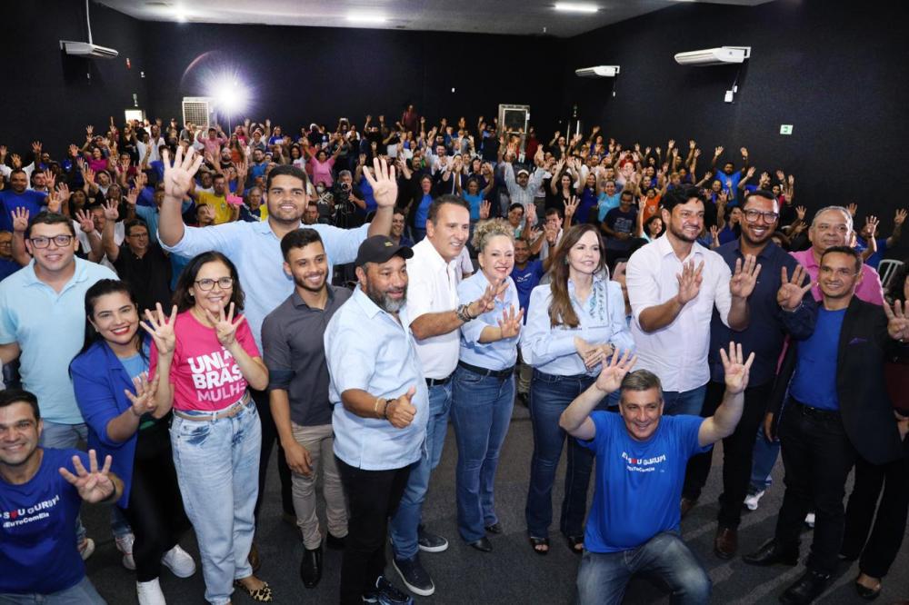 Com presenças de Dorinha e Gaguim, Gurupi recebe caravana de filiações do UB e Josi assume presidência municipal