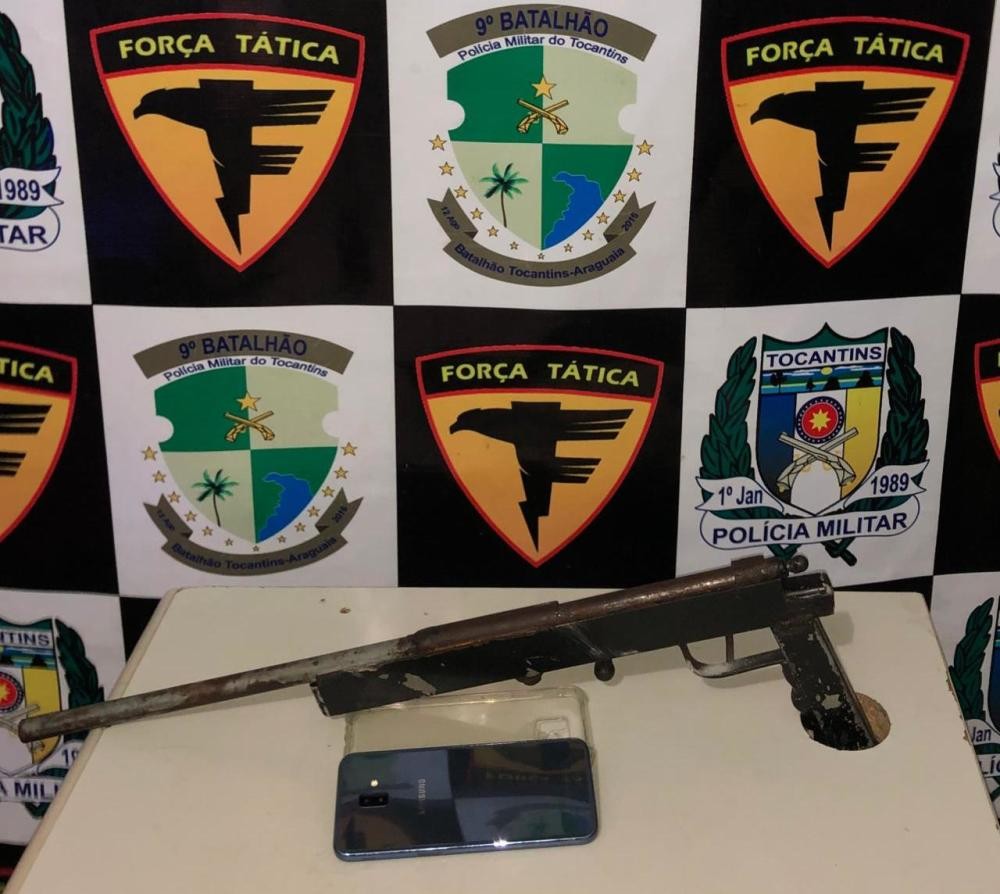 PM prende homem acusado de porte ilegal de arma de fogo