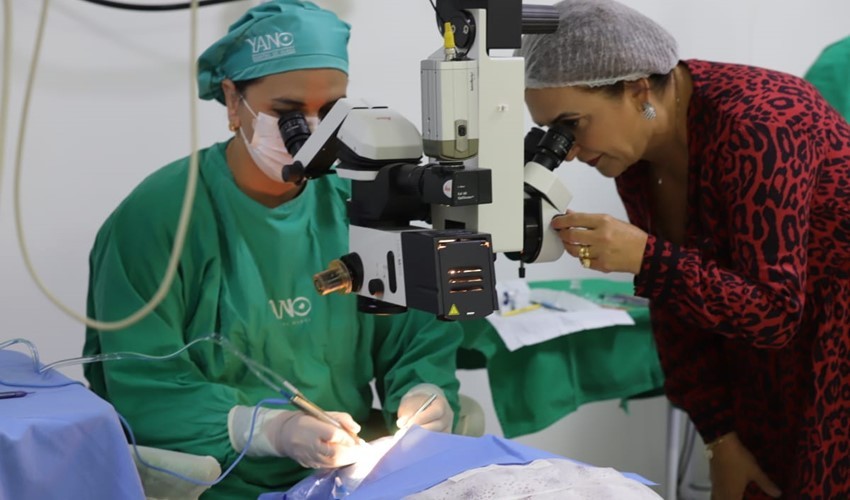 SENADORA KÁTIA ABREU, ACOMPANHA CIRURGIAS DE CATARATA EM PALMAS