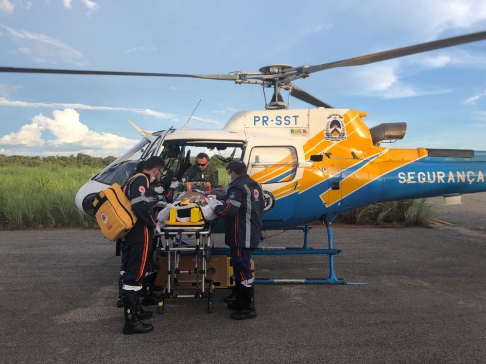 Aeronave da Segurança Pública realiza mais um voo pela vida