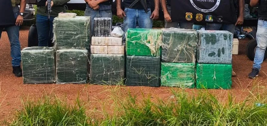 FICCO: Cinco traficantes são presos e cerca de 450kg de cocaína apreendidos após ação conjunta das forças de segurança do Tocantins e de Goiás
