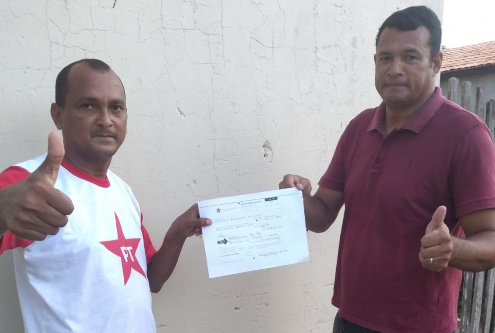 VEREADOR DOMINGOS RODRIGUES DE SAMPAIO, FILIA – SE AO PARTIDO DOS TRABALHADORES PARA DISPUTAR REELEIÇÃO