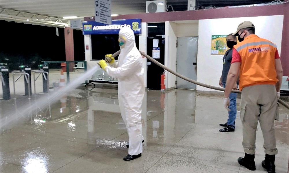 Defesa Civil Estadual dá início à Operação “Fora Covid” com sanitização de espaços públicos em 20 cidades