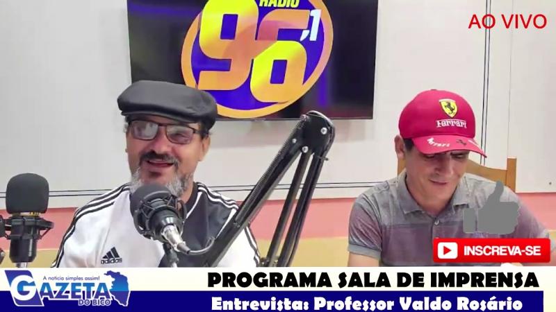 PROGRAMA SALA DE IMPRENSA DO DIA 11/02/2023 - ENTREVISTA PROFESSOR VALDO ROSARIO